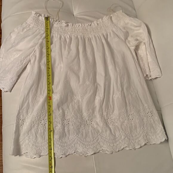 Active USA Off the Shoulder Lace Crop Top Size S - Picture 5 of 9